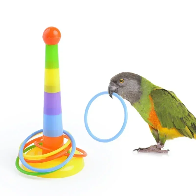 New Creative Small Stackable Ring Toss Bird Stress Relief Toy Popular New Version Bird Ring Game Fun Plaything
