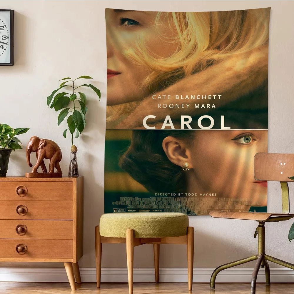 Romance Movie Carol Anime Tapestry Hippie Flower Wall Carpets Dorm Decor Wall Hanging Home Decor