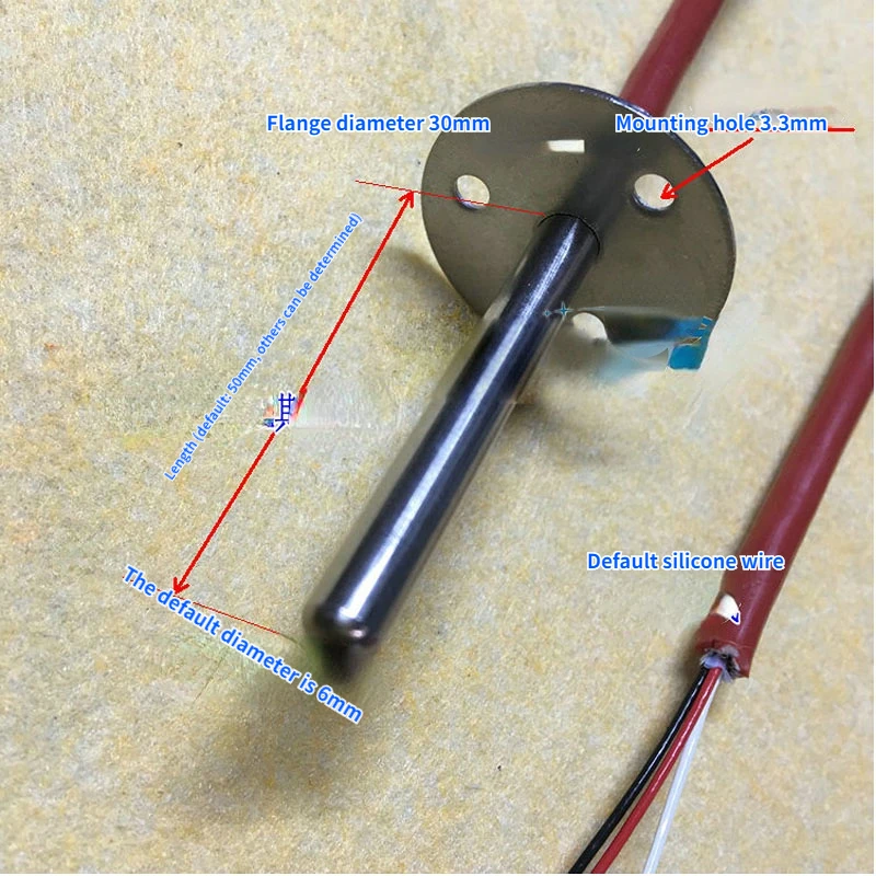 Sonda de temperatura ntc, pt100, sensor de temperatura, pt1000, platina, resistência térmica, ds18b20, linha de medição de temperatura