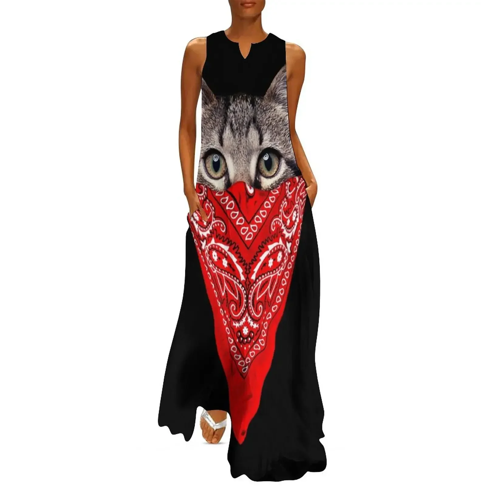 

Gangster Cat Long Dress summer woman dress 2025 Dresses Dance dresses elegant party dress for women 2025
