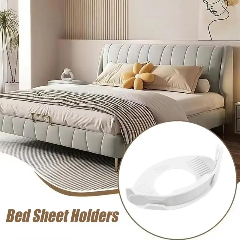 Soporte para sábanas con cerradura, 4 soportes para sábanas esquineras para cama, cubierta antideslizante, sujetadores de colchón invisibles para uso diario, litera para mujeres mayores
