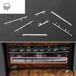 Car Interior Console Air Conditioning Buttons Decoration Trim For Mercedes Benz E Class W212 18-15 AUTO Accessories Light Matte