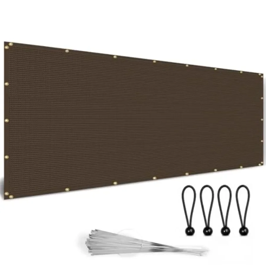 Brown Sun Shade Cloth, 90% Shade Cloth for Garden, Custom Sizes 4' x 40' Pergola Shade Cover Canopy, Heavy Duty Mesh Shade Tarp
