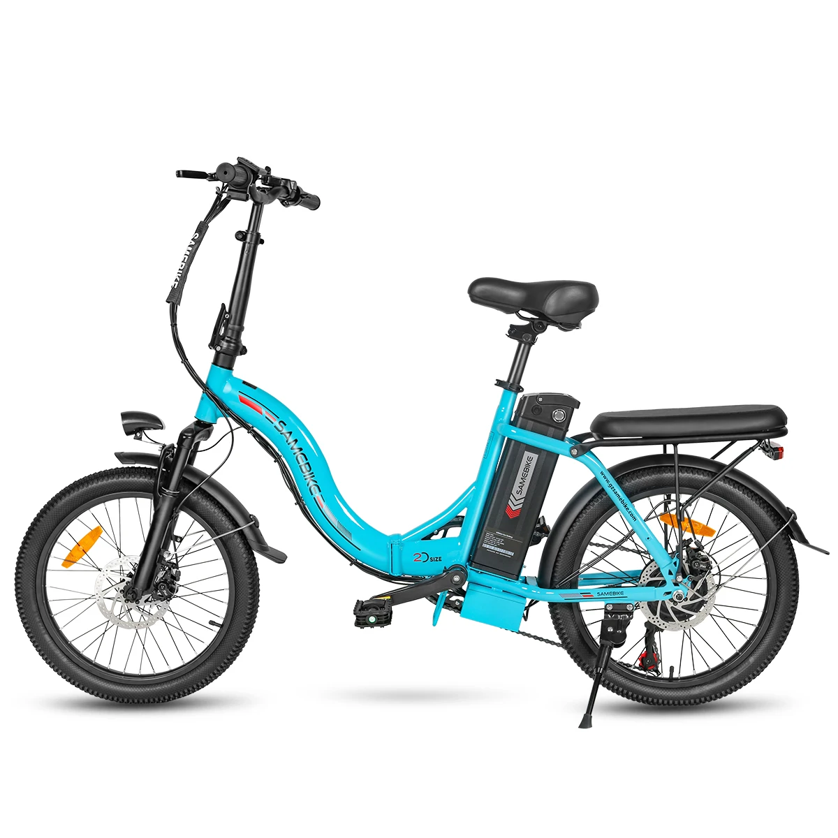 SAMEBIKE CY20 20" Electric Bike for Adults,Foldable Ebike,36V 13AH Removable Battery,Shimano 7-Speed Step-Through City Bike image 3