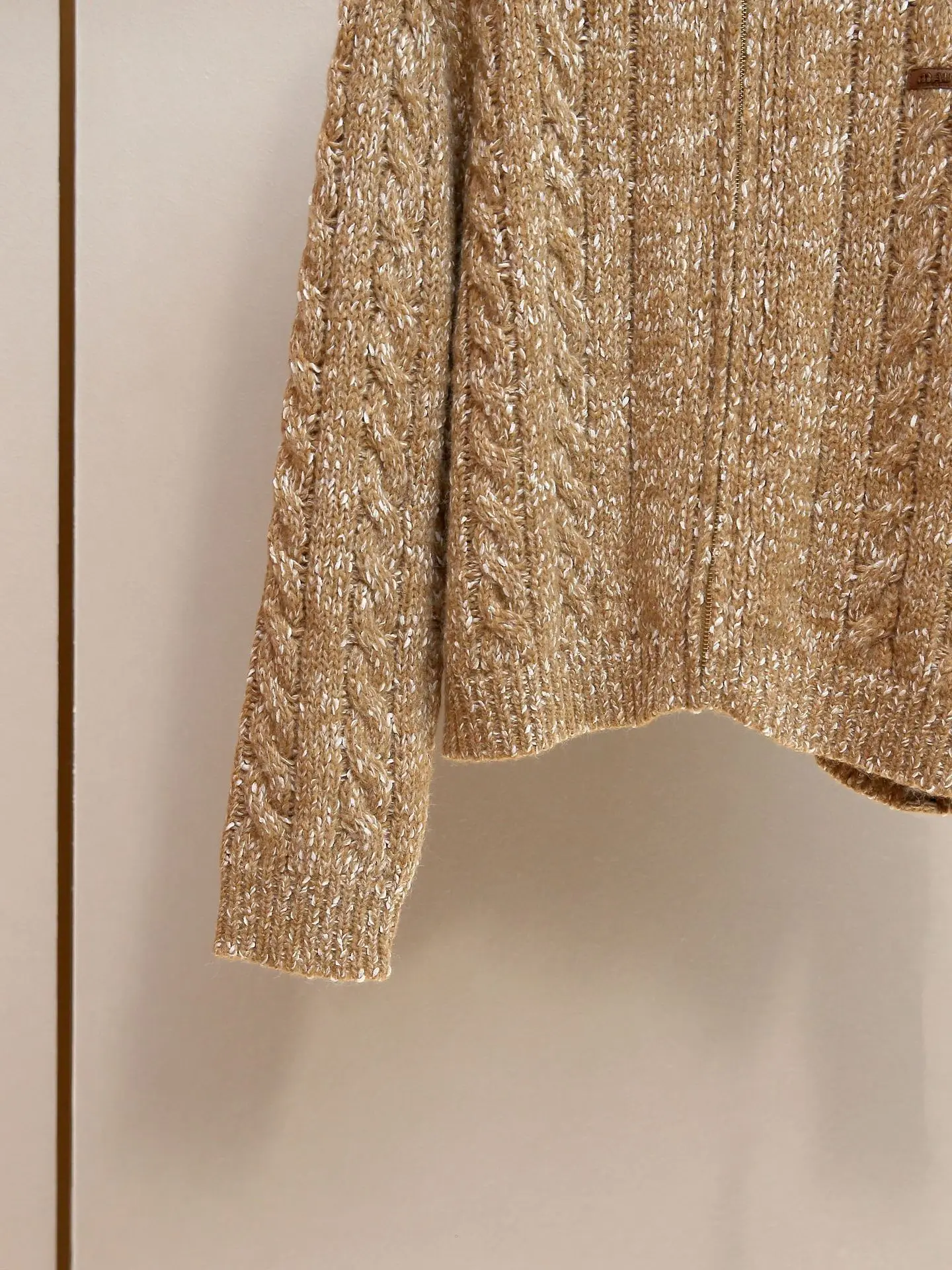 

High-end women's winter new Korean style color-blocked lapel patchwork sweater cardigan coat ropa mujer outerwears 2025 trf