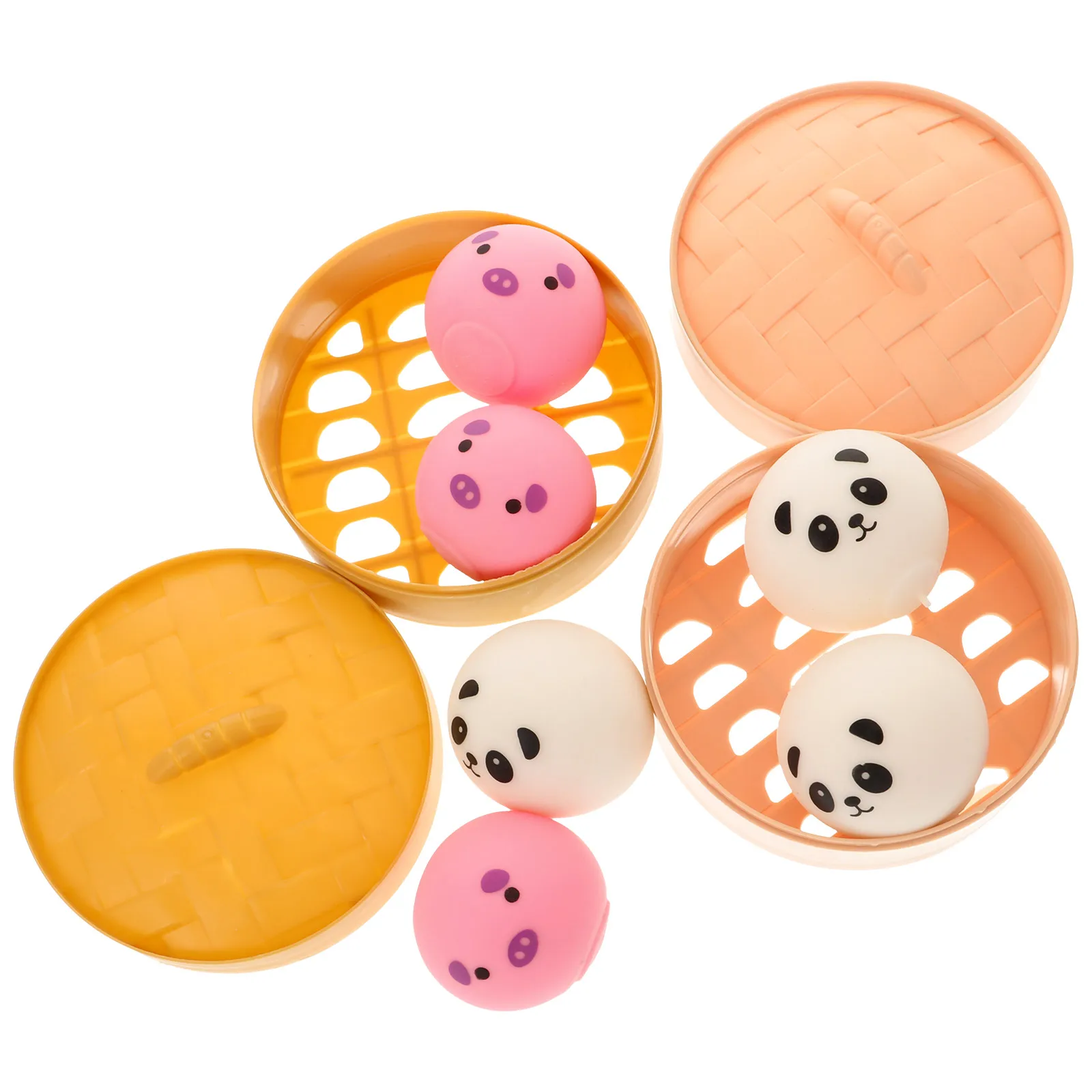 مجموعتان من ألعاب الضغط على شكل كعكة محاكاة لعبة قابلة للتمدد من البلاستيك المرن هدية مثالية لحفلات أعياد الميلاد