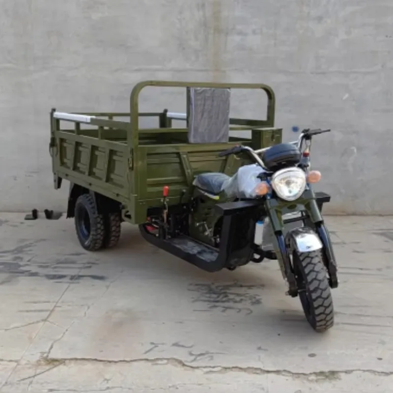 High Power Self-Dumping Cargo Tricycle 1.8 T CE Approved for Industrial Use Electric Tricycle Stainless Steel Three Wheel