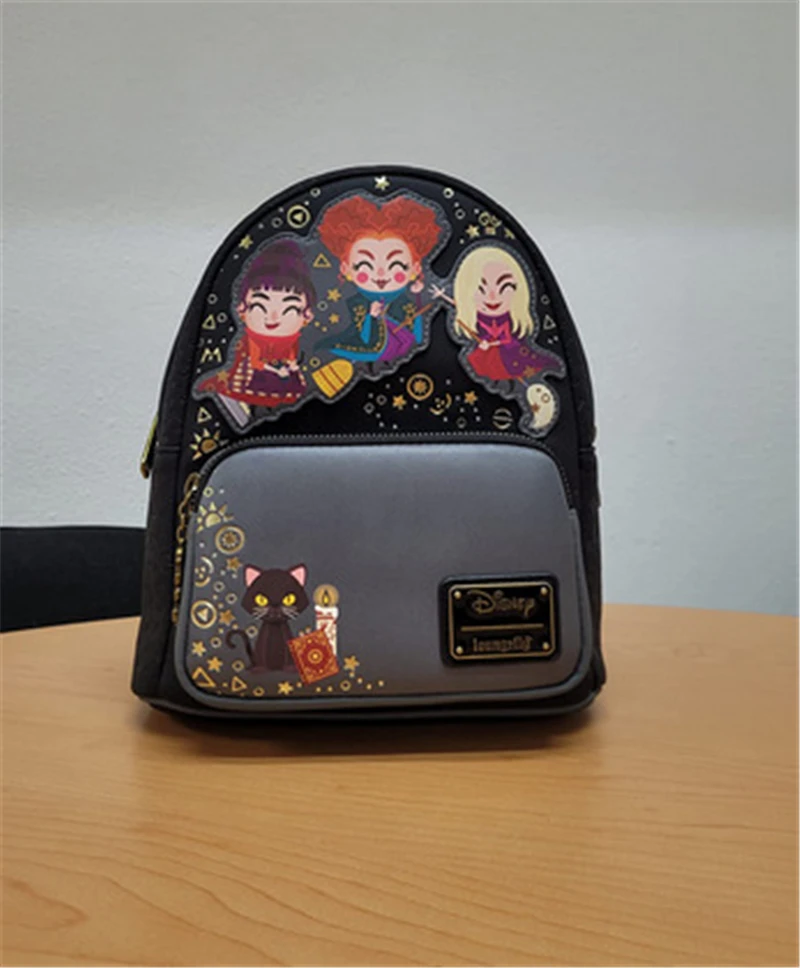 MINISO Hocus Pocus Cosplay Costume PU Backpack School Bag Halloween Props Xmas Gift