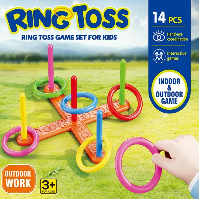 Toss Ring Game Montessori Throwing Ring Ferrule Game Parent-child Interative Toys Ring Tossing Game Montessori Educational Toys