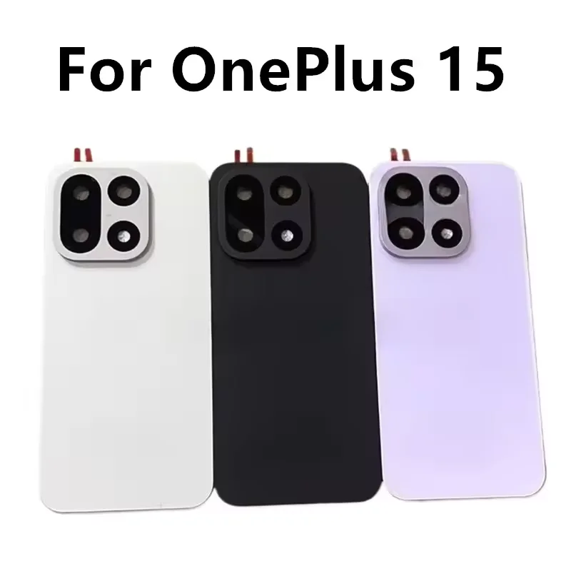 OEM For OnePlus 15 Back Cover glass Housing Door Rear Case For 1+ 15 Back Cover Replace With lenses CPH2747 CPH2745 PLK110
