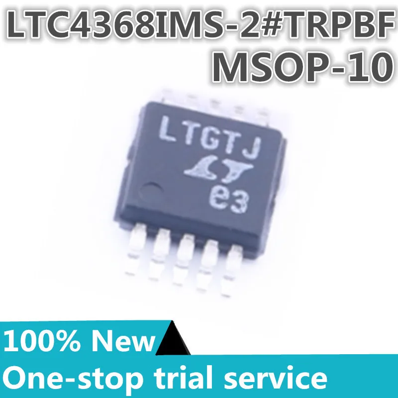 

2-100PCS %New original LTC4368IMS-2 LTC4368IMS-2#TRPBF MSOP-10 CMS Silkscreen LTGTJ Surge protector chip