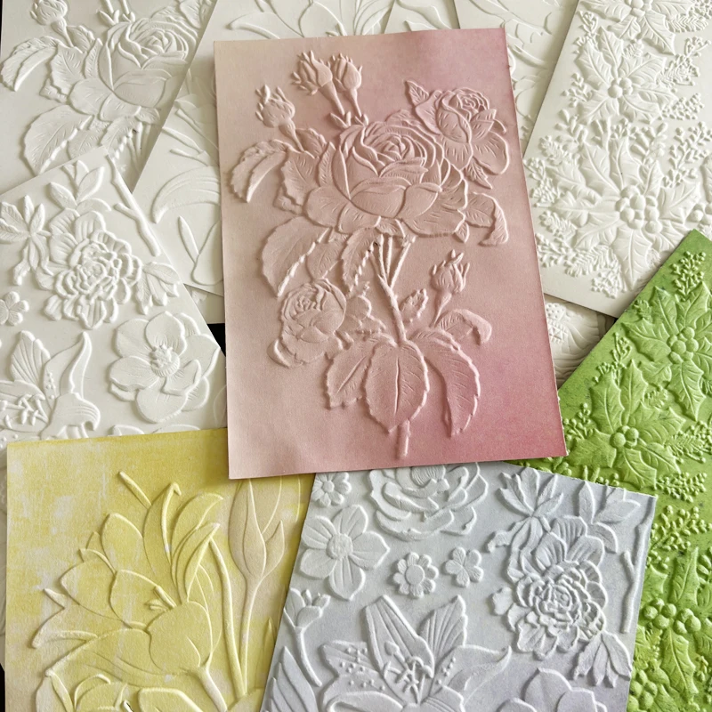 New 3d Relief Folders And Molds For Roses, Hummingbirds, Honeysuckles, Anemone Bouquets, Peonies, Ocean Treasures, Etc. Used For