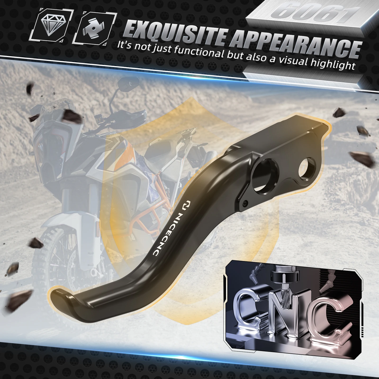 Für KTM 2021-2024 1290 Super Adventure R/S NICECNC Motorrad Kurzkupplungshebel 1290 Super Adventure R/S 2021-2024 2022 2023 – Detail 4