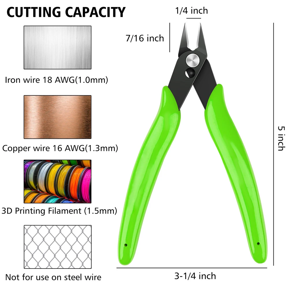 170 Nipper Wishful Clamp Wire Plier Cut Line Stripping Multitool Stripper Knife Crimper Crimping Cable Cutter Electric Forceps