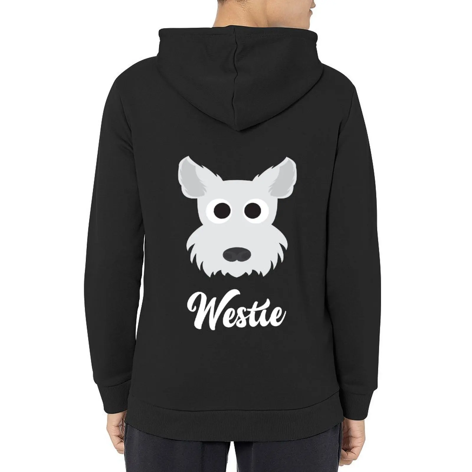 

Westie - West Highland White Terrier Hoodie male clothes men's sweat-shirt men's clothes men's coat oversize hoodie