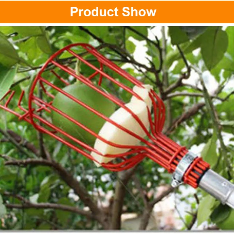 Orchard Fruit Picking Tools Retractable Fruit Collection Picking Catcher Device Detachable Farm Garden Aerial Fruit Picker Heads