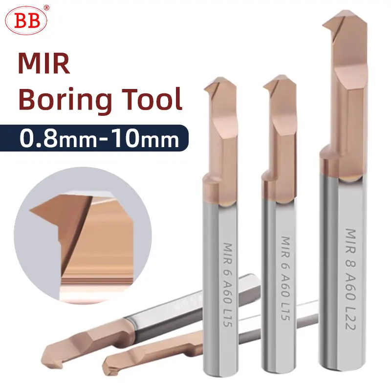 Mir Mirs tr Thread Boring Cutter Auto Lath Turning Mill Usinagem Interna Cnc para Aço Metálico 55 60 Graus 0.8 Mm10 mm bb