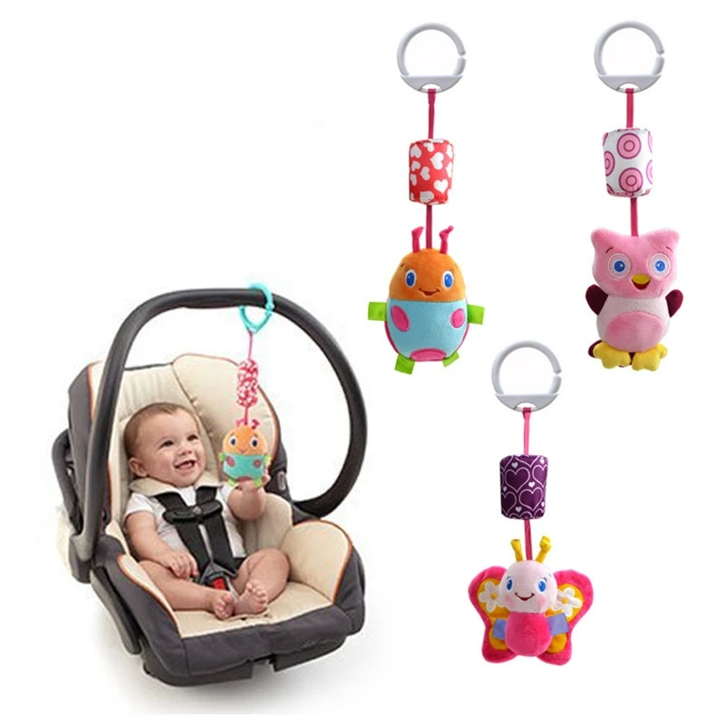 Rattle Toys for Baby Cute Rabbit Bee Stroller Toy Rattles Mobile Baby Bed Stroller 0-12 Months Infant Bed Hanging Toy погремушки