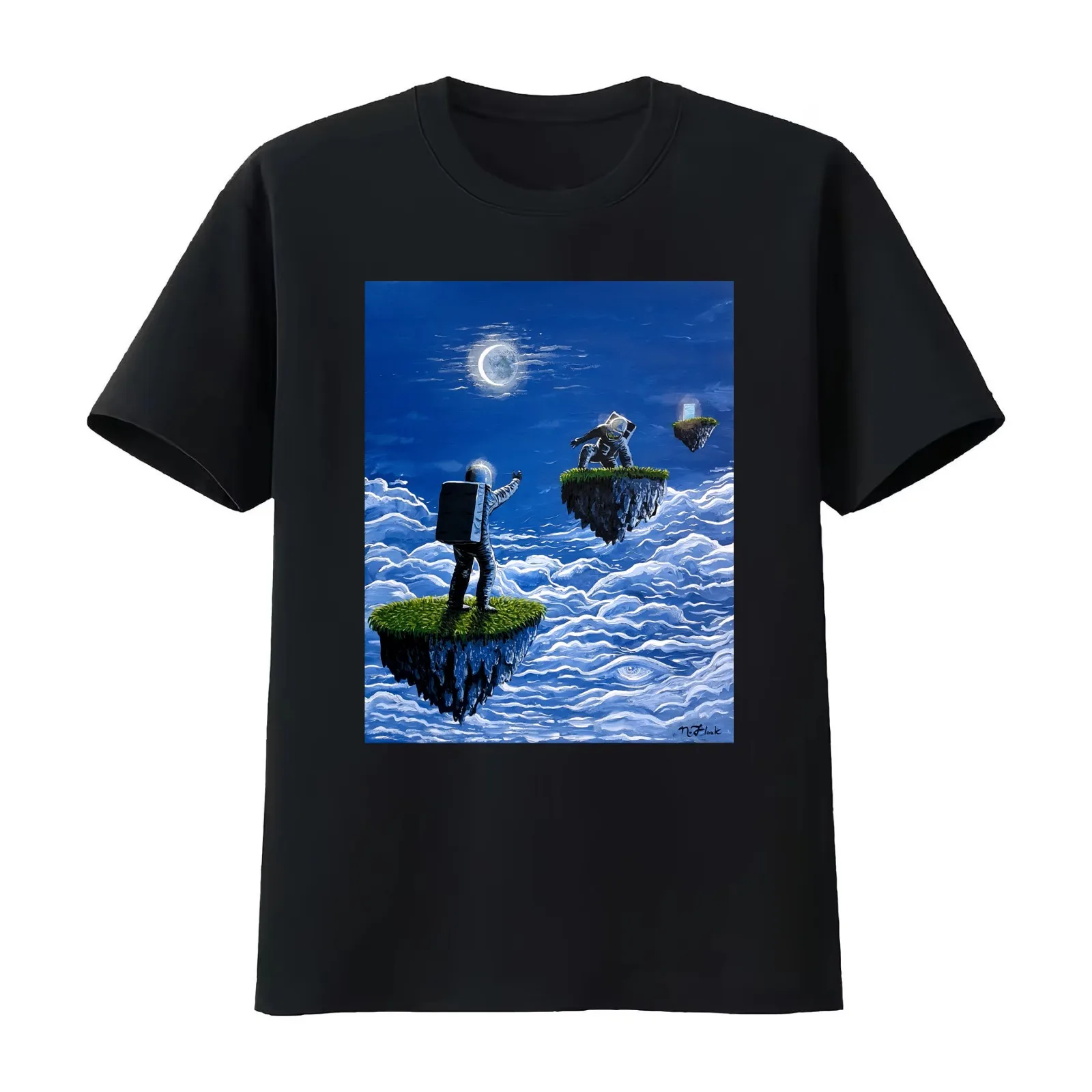 Emerald Islands #2 T-Shirt Summer Casual Cotton Tee Oversized Streetwear Tops Vintage Graphic Print Loose Fit Short Sleeve