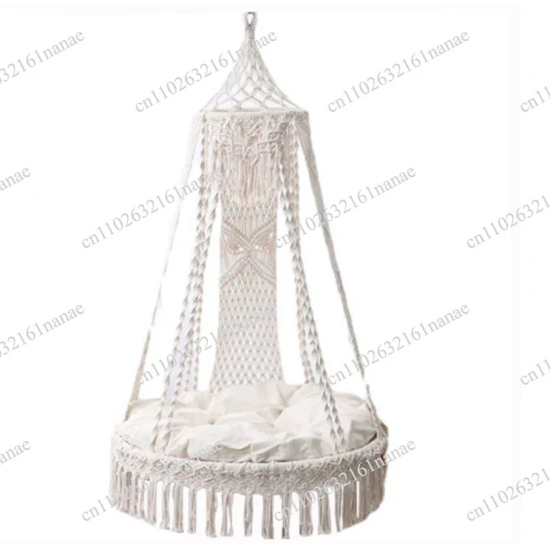Handmade Interior Weaving Hanging Chair Hanging Basket Bohemian Balcony Swing Home Living Room Adult Hammock
