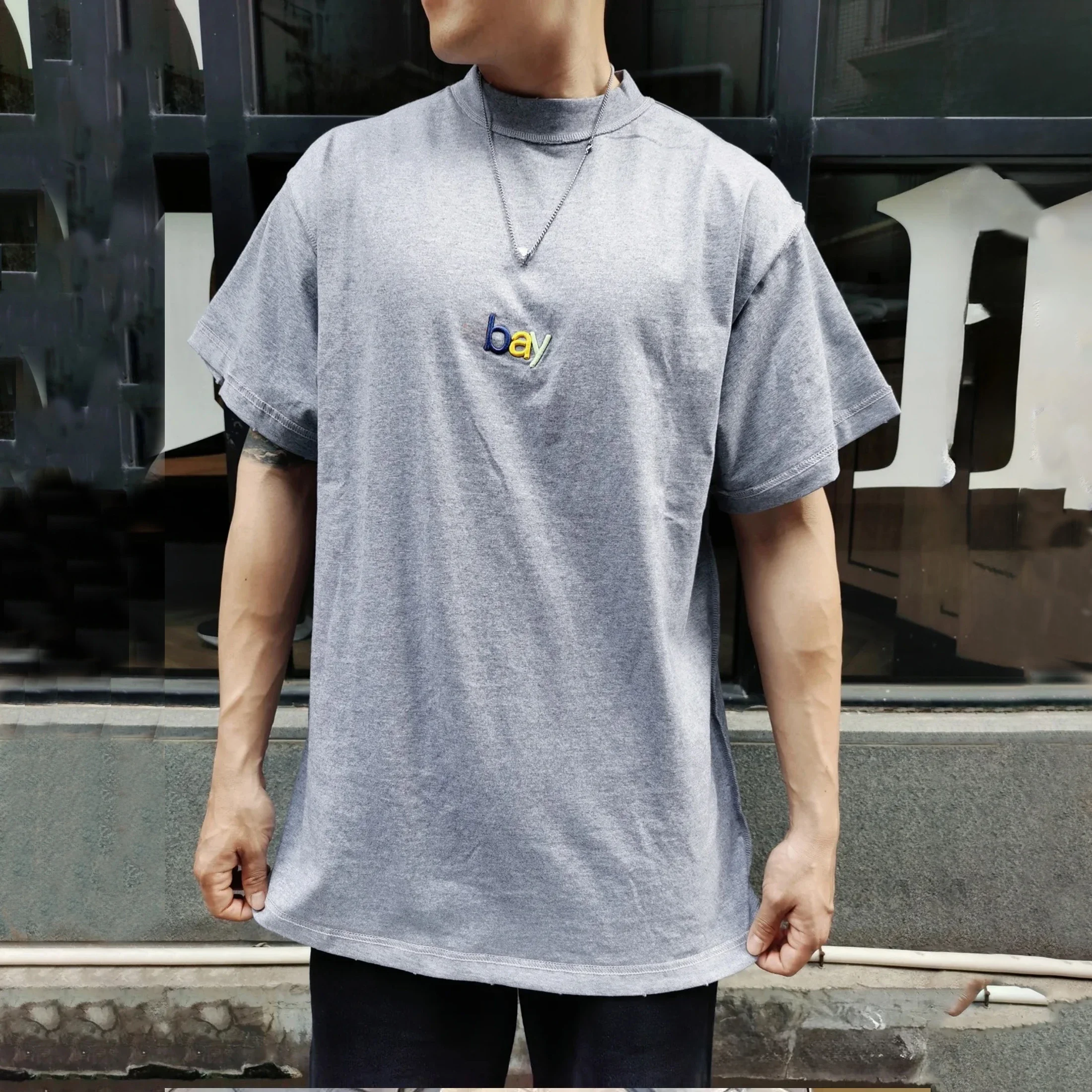 

NIGO Men's And Women's Spring/summer Fashion Embroidery Letters Retro High Street T-shirt Short Sleeved Top Ngvp #nigo8165