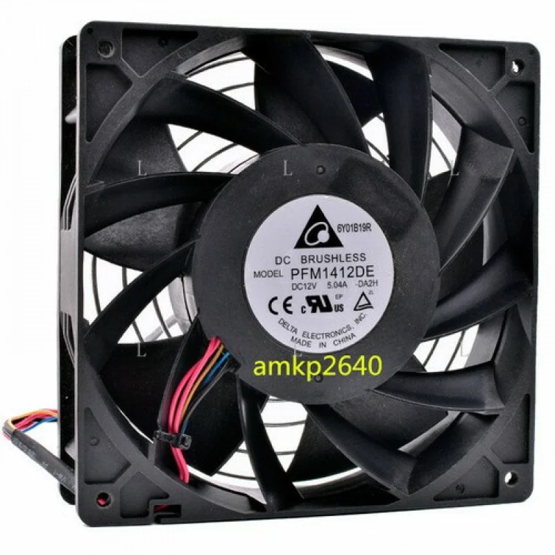 

L для радиатора Delta PFM1412DE 4-контактный сервер 140*38 мм 12 В 5,04 А охлаждающий вентилятор # am3