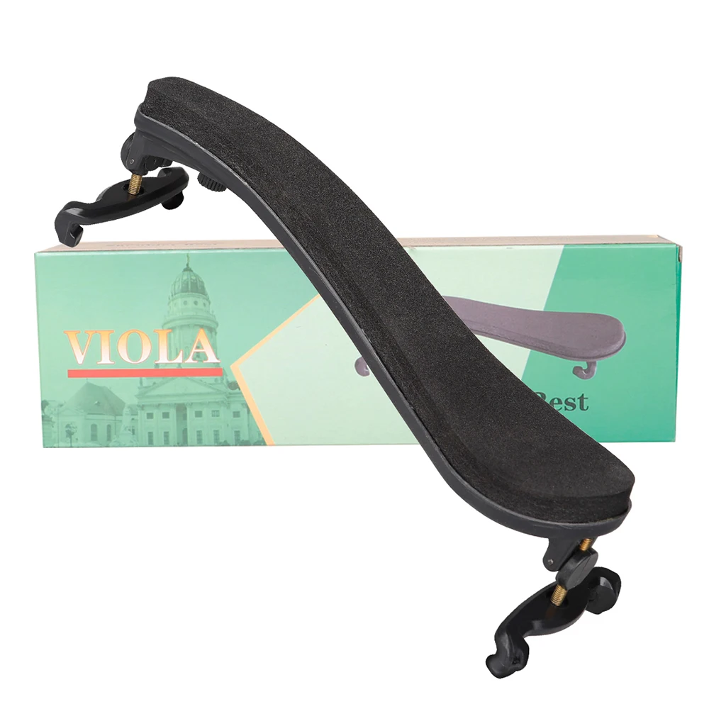 Viola Shoulder Rest Adjustable Plastics Black Thick Soft Sponge Support Padded Professional Viola Shoulder Pad Accessories