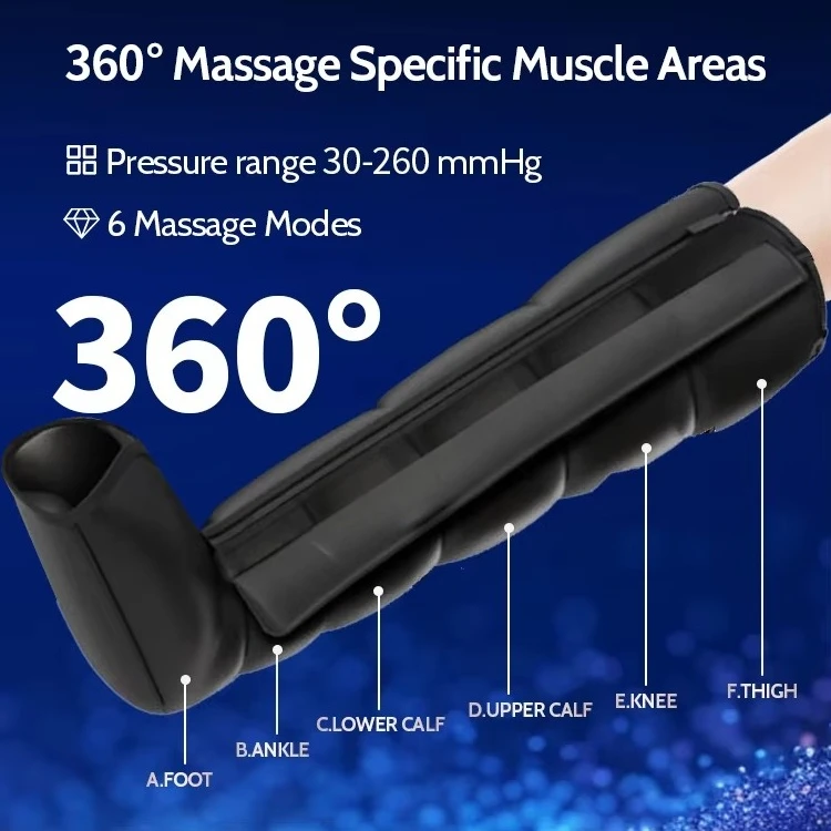 Sports  Air Compression Leg Massager Boots for Feet and Legs Circulation Pressotherapy Compression Boots Recovery