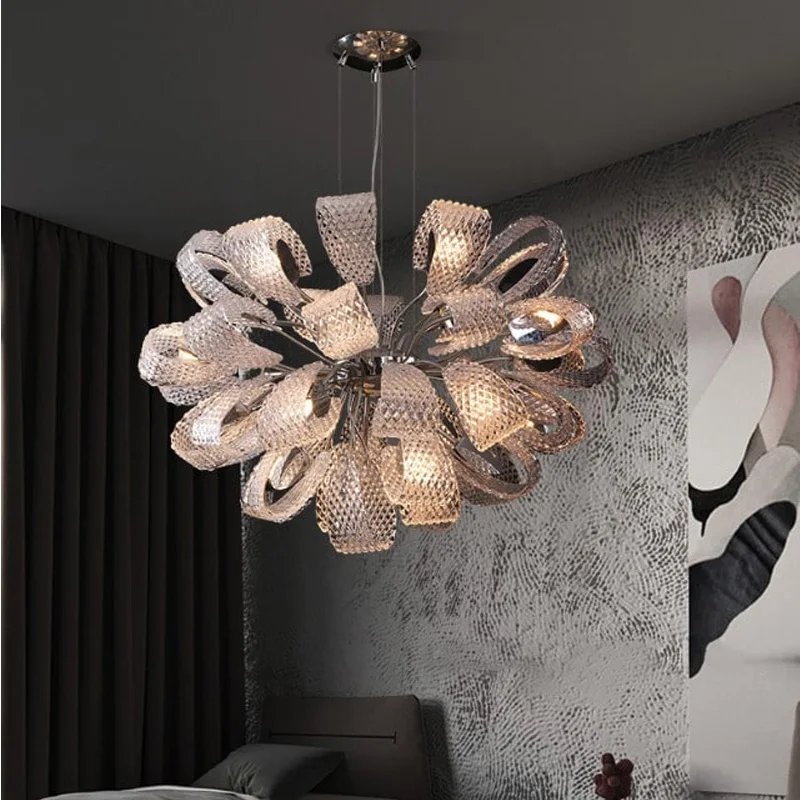 

Contemporary Adjustable Pendant Lamp - Customizable Dimmable Ceiling Light for Dining Room & Study - Frosted Glass & Iron