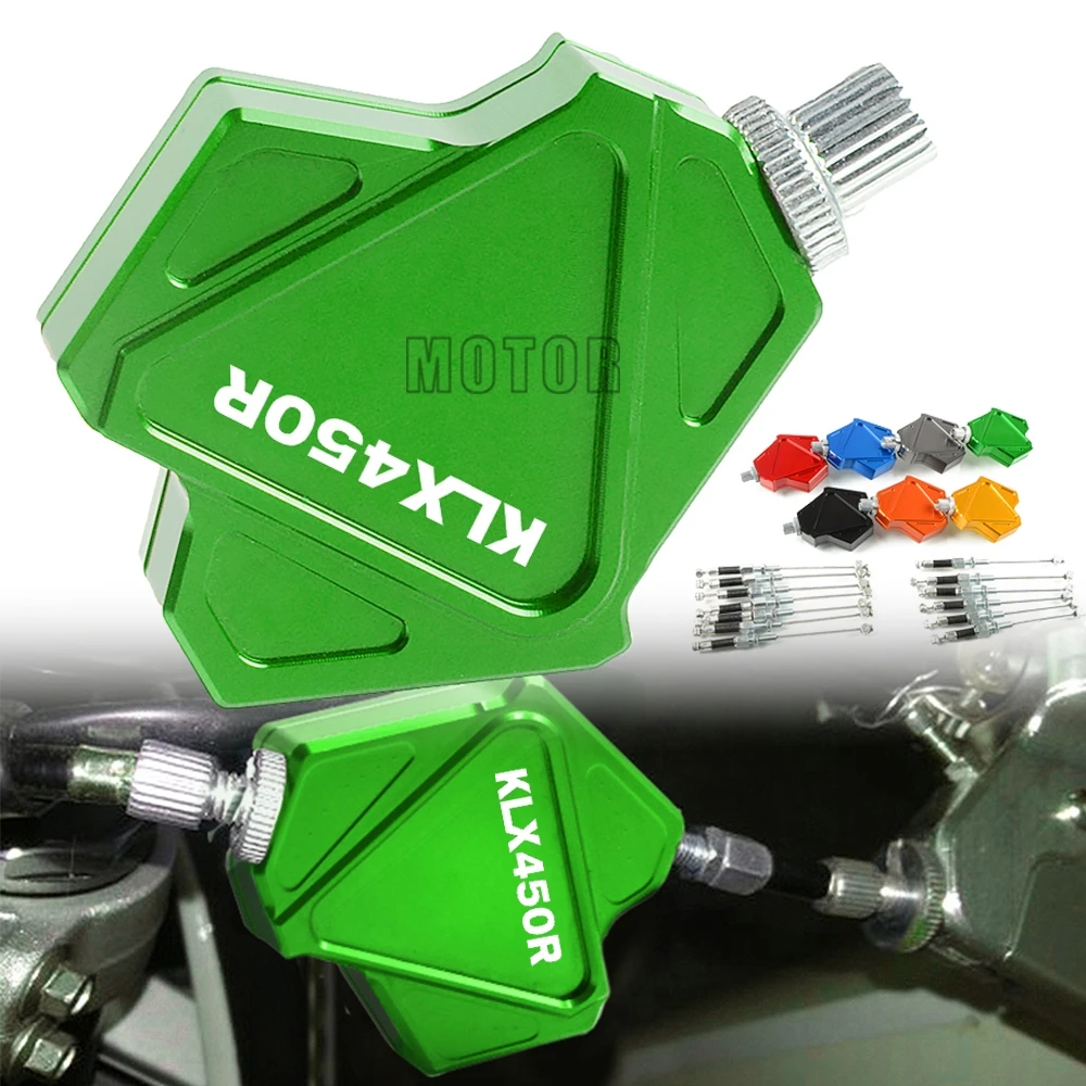

Для Kawasaki KLX450R 2008-2015 KLX450 KLX 450 R рычаг сцепления мотоцикла CNC мотокросса Кросса для питбайка трюка легкая кабельная система