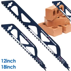 Reciprocating Saw Blade 12/18in Universal Cutting Recip Sabre Saw Blade Alloy Steel Brick Concrete Stone Demolition Cutting Tool