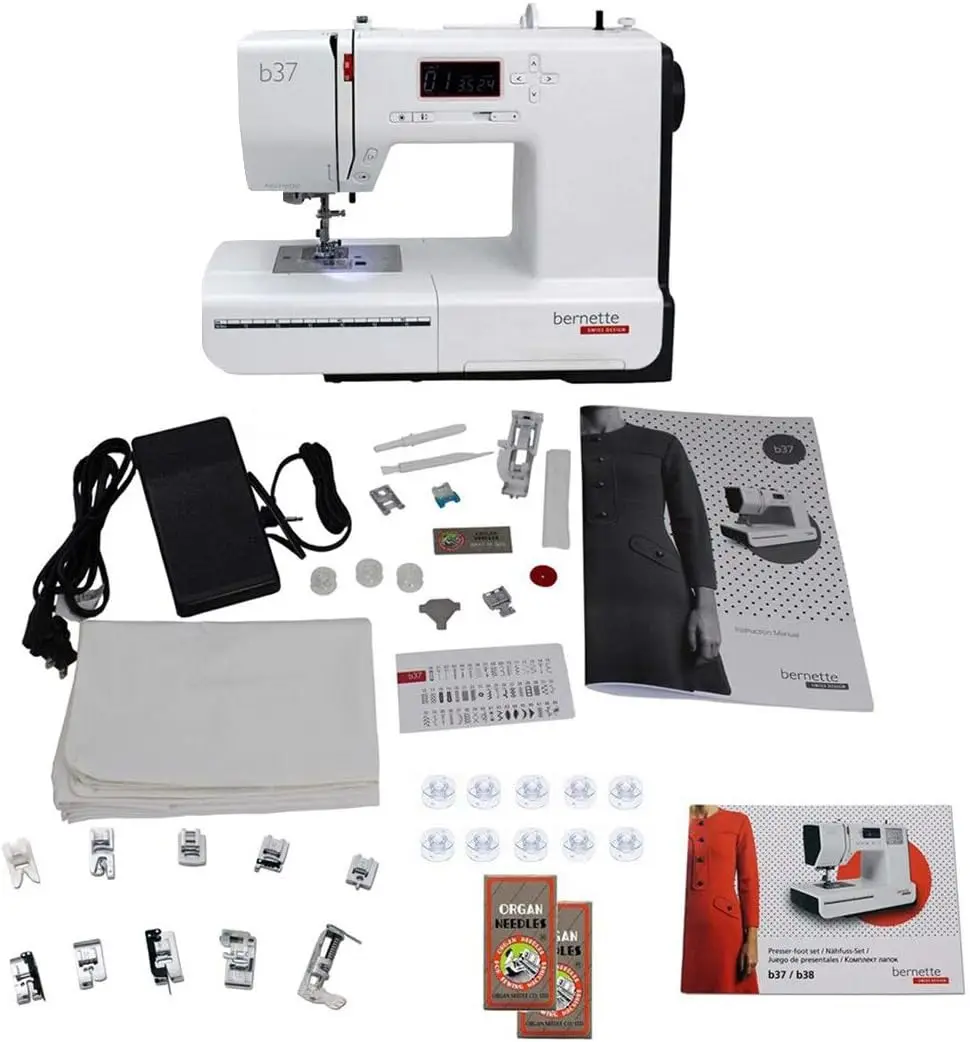 

37 Swiss Design Computerized Sewing Machine With Bonus Bundle