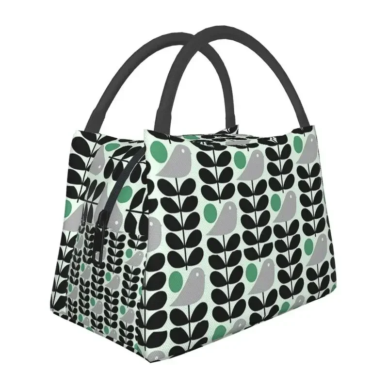 

Orla Kiely Birds термоизолированные сумки для обеда женские скандинавские цветы сумка для обеда для кемпинга на открытом воздухе путешествия коробка для еды