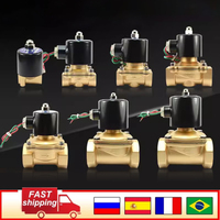 DC 12V 24V 220V AC Normally Closed Brass Electric Solenoid Valve 1/2\