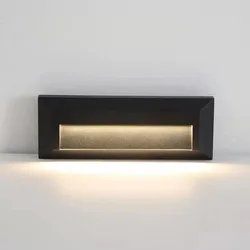 Montagem em superfície LED Step Light, impermeável Wall Light, Stair Light, interior e exterior, corredor do jardim, IP65