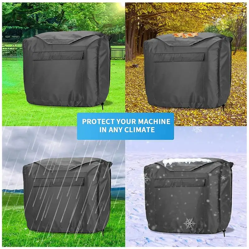 Portable Generator Cover Generator Protector Rain Shelter Dust Cover Waterproof Protective Cover Weatherproof Generator