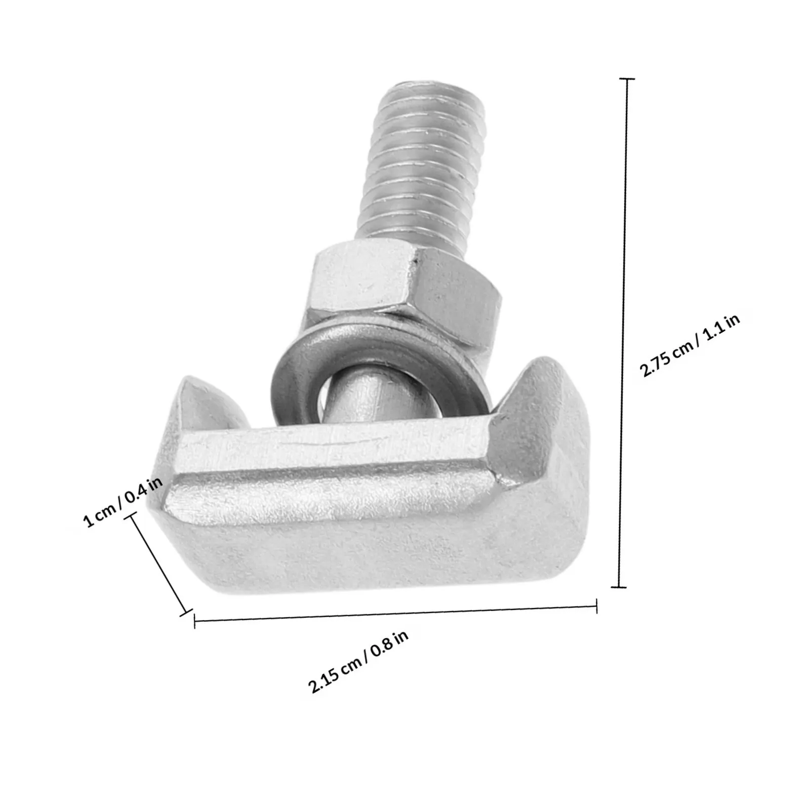 Stainless Steel T Shaped Replacement Clip Screw Battery Terminal Bolt Fixed Clip Automotive Car Battery Cable Tensioner Bolt