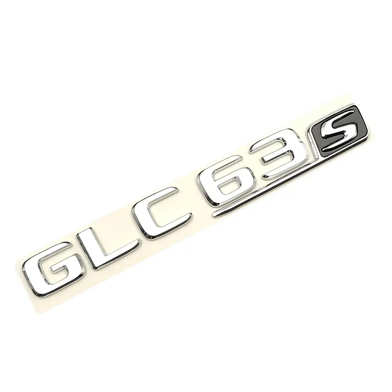 ثلاثية الأبعاد ABS كروم أسود شعار GLC63S شعار رسائل ملصق سيارة جذع شارة مائي لمرسيدس بنز GLC 63S AMG GLC 63 S اكسسوارات
