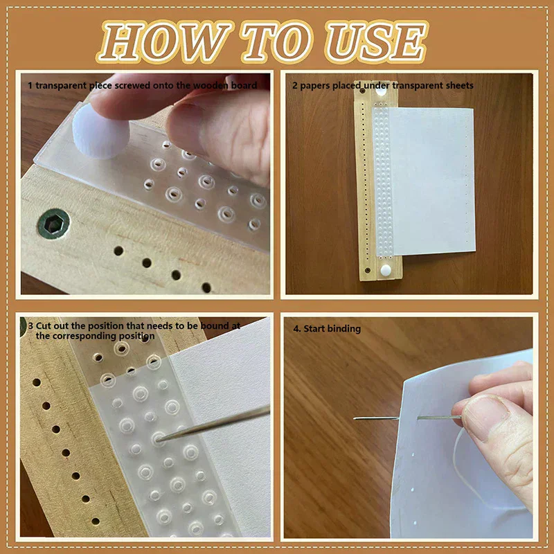 Bookbinding Supplies Handbook Craft Awl Starter Office Home Books Binding Kits Hand Bookbinding Tools Leather Craft Kit Beginner