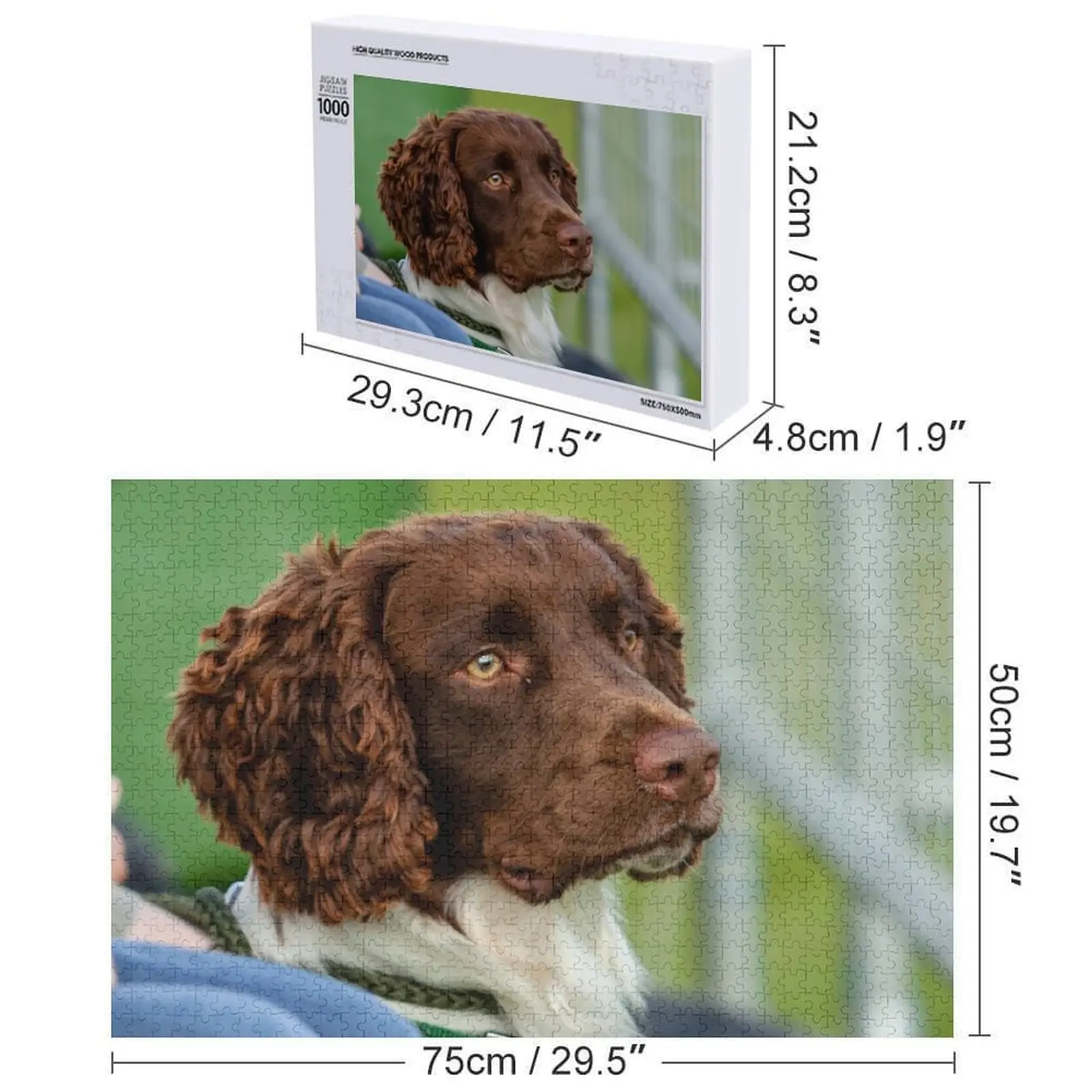 سبرينغر الذليل على مشاهدة أحجية الصور المقطوعة اسم خشبي مخصص لغز شخصي