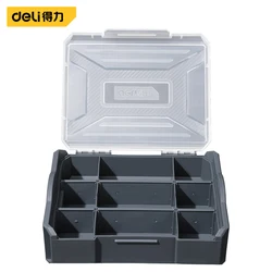 Deli Plastic Storage Box Accessory Storage Box Plastic Multi-compartment Storage Container Portable Storage Box Sewing Supplies