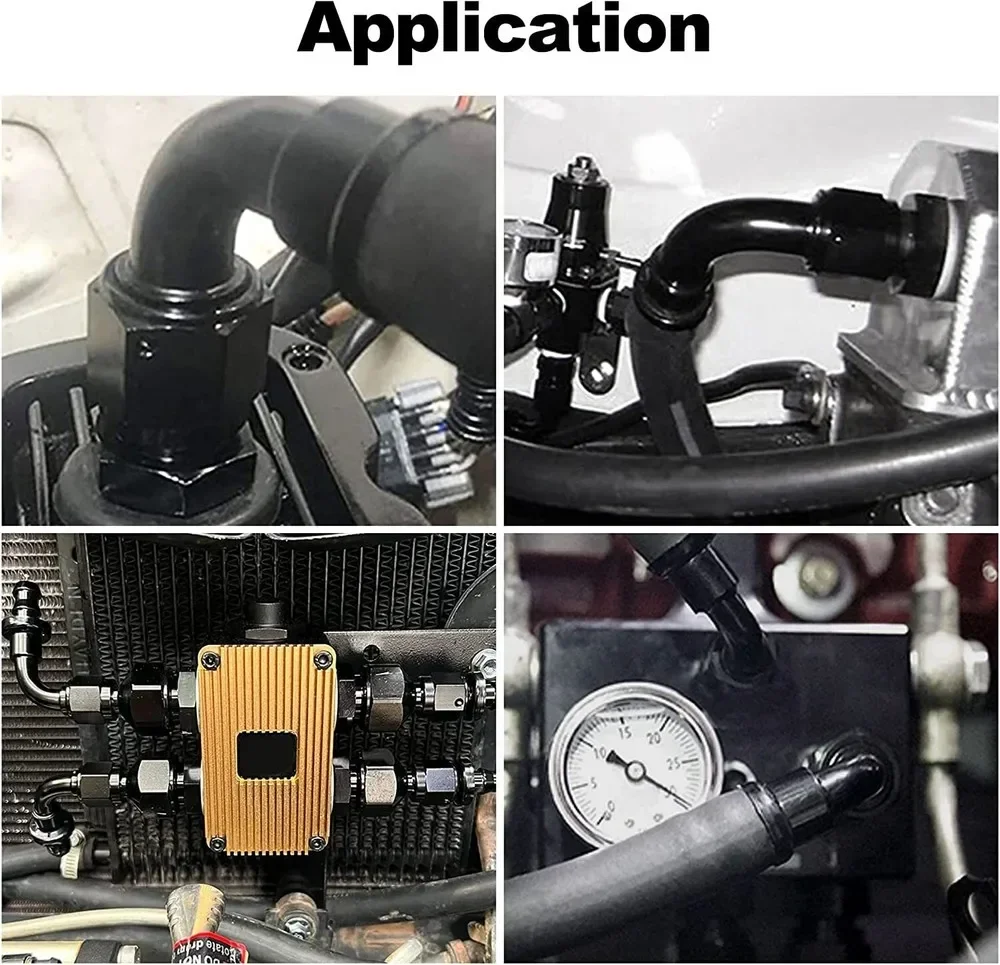 AN4/10 Push-on Lock Hose End Barb Hose Fitting End Oil Fuel Line 0° 45°