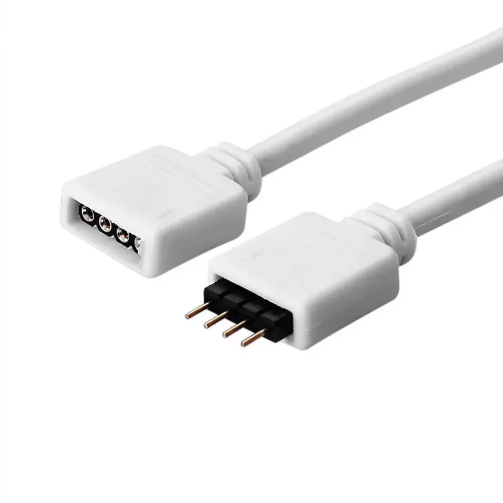 4PIN 5PIN LED Splitter Cable 1 to 2/3/4 Way Female Connector For SMD 5050 RGB CCT LED Light Strip Easy Connect Extension Cable