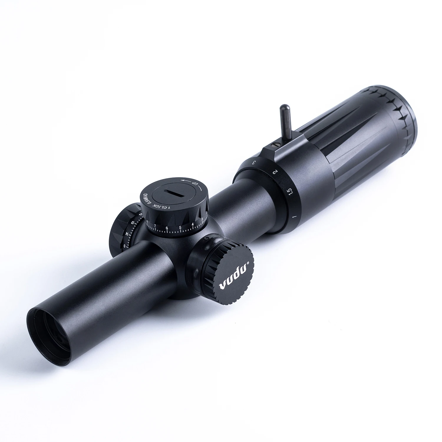 Vudu Optics Precision Rifle Scope 1-6X24 FFP SR1 Reticle MRAD 30mm Maintube Black