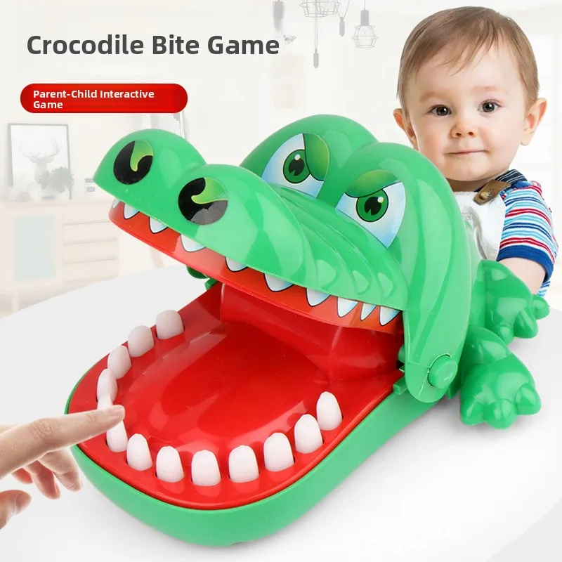 Brinquedo interativo infantil, boca de jacaré, jogo para morder os dedos, brinquedo divertido para meninos, fornecedor de rua, item transfronteiriço