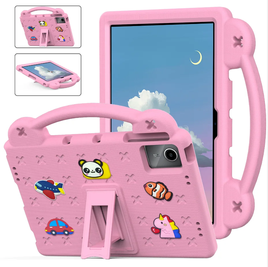 Hand Cute panda case for Lenovo Tab M11 Case Kid EVA shockproof Tablet Xiaoxin Pad 2024 11'' TB-331FC TB-330FU Cover Capa Funda