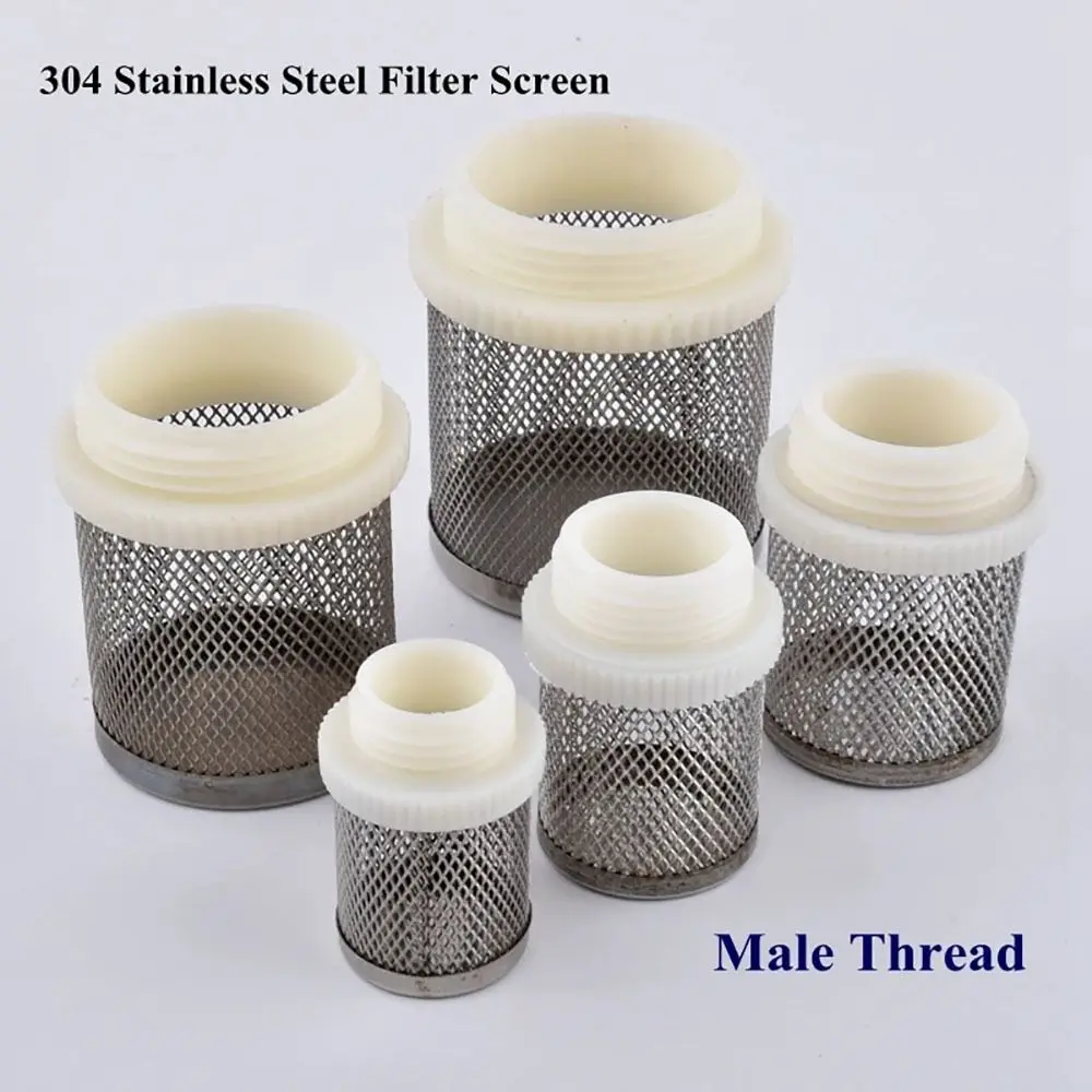 1Pcs Water Clean Hose Filter Water Pump Fitting Joint Percolator Mesh Screen Filter 304 Stainless Steel 1/2