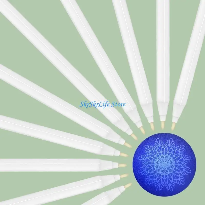 E65E 2 Pcs 사라지는 잉크 펜 UV 펜 매니아 제작을위한 보이지 않는 잉크 펜