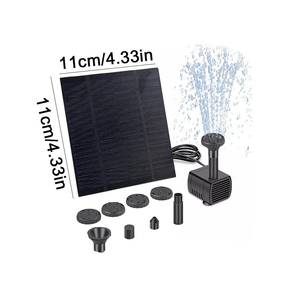 Solar Panel Powered Water Feature Pump Solar Fountain Pond Pump Kit Solar Water Pump Kit for Garden Pool Pond Aquarium Fountain view 6