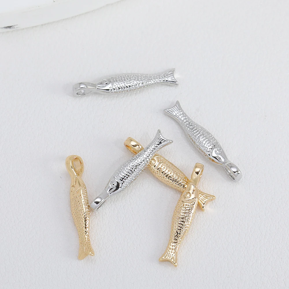 

Cordial Design 50Pcs 4*20MM Jewelry Accessories/Copper Pendant/Fish Shape/Hand Made/Genuine Gold Plating/DIY Charms #194578